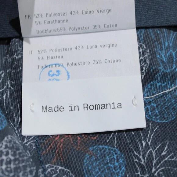 Meyer NWT Dress Pants Size 102 (US 36) Bonn in Purple Polyester & Wool